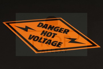 Danger Hot Voltage decal