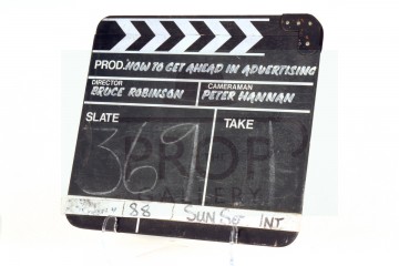 Production used clapperboard