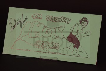 Lou Ferrigno autographed crew parking pass