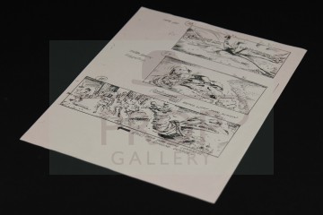 Production used storyboard - Sarlacc & Jabba
