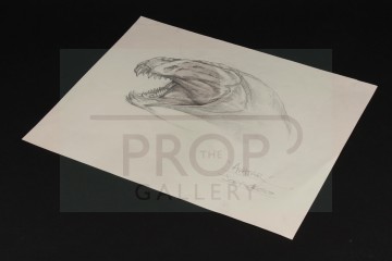 Hand drawn creature concept artwork