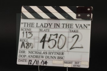 Production used clapperboard