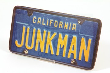 Junkman licence plate