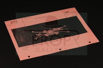 Production used storyboard - X-Wing formation