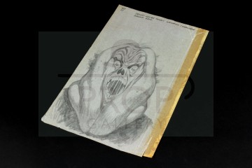 Bernie Wrightson hand drawn concept artwork - Library Ghost