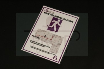 Atmos fire escape sign - The Sontaran Stratagem