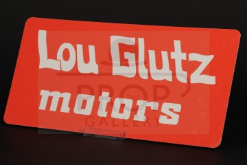 Lou Glutz Motors licence plate