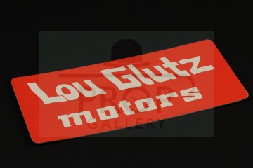 Lou Glutz Motors licence plate