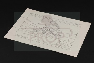 Hand drawn storyboard artwork - O'Niel (Sean Connery)