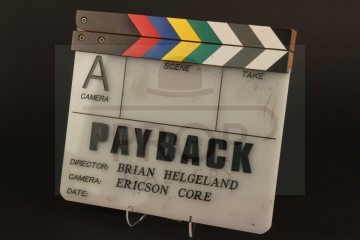 Production used clapperboard
