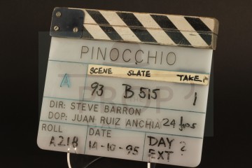 Production used clapperboard