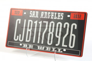 San Angeles licence plate