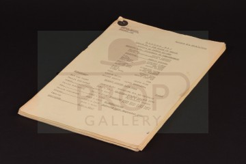 Dennis Spooner personal script - The Reign of Terror