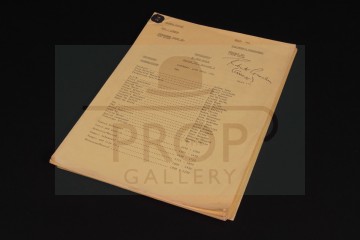 Production used camera script
