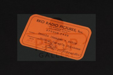 Donnie Dunagan (Peter Carey) RKO Radio Pictures studio pass