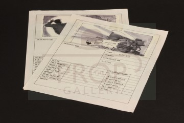 Hand drawn storyboard artworks - Cain in warehouse