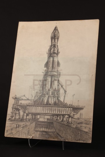 Derek Meddings hand drawn EUROSEC concept design