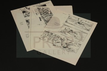 Production used storyboards - Jabba the Hut