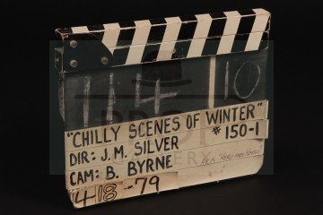 Production used clapperboard