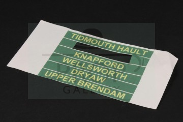 Railway station signs