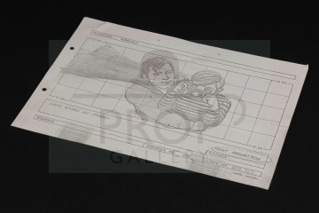 Production used storyboard - Superman & Jimmy