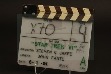 Production used clapperboard