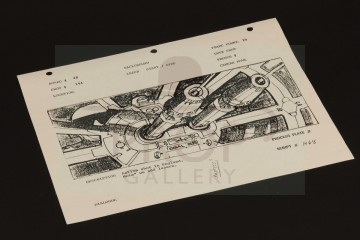 ILM production used storyboard - Falcon gun