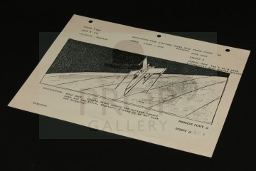 Production used storyboard - X-Wing