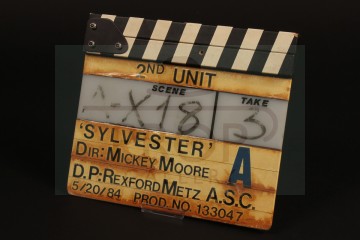 Production used second unit clapperboard