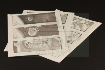 Hand drawn storyboard artwork
