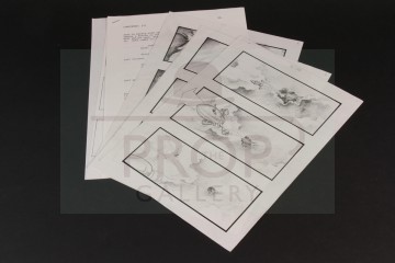 Hand drawn storyboard artwork