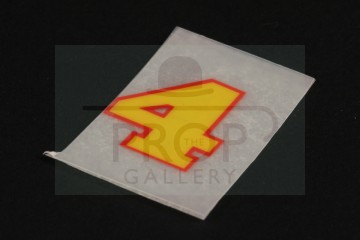 Gordon number 4 engine decal