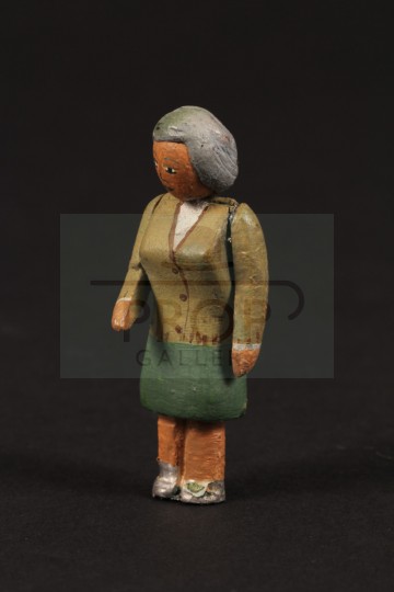 Elderly lady miniature figure