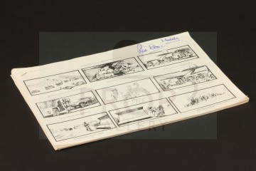 Production used storyboard sequence - Cargo plane