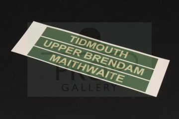 Railway station signs