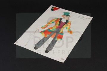 The Stranger (Derek Jacobi) hand painted costume design artwork