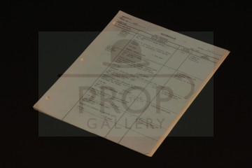 Production used shooting schedule