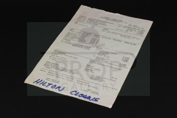 Production used call sheet