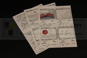 Production used storyboards - Guardian of Piri