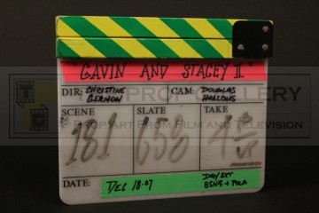 Production used clapperboard