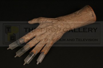 Freddy Krueger (Robert Englund) hypodermic needle hand prototype