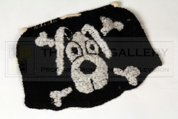 Kevin the Dog Jolly Roger knitting