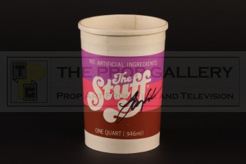 The Stuff Pint Container Movie Prop Dessert Horror 1985 VHS 