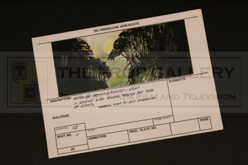 Hand painted storyboard
