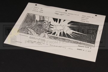 Production used storyboard - Chewbacca