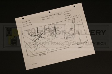 ILM production used storyboard - X-wing in trench