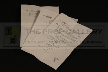 Giancarlo Esposito (Gustavo Fring) personal script pages - Green Light