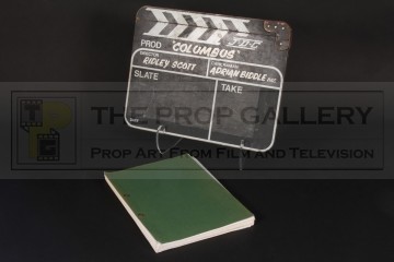 Production used clapperboard & script