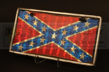 Joe Wade (Scott Glenn) Confederate Jeep plate