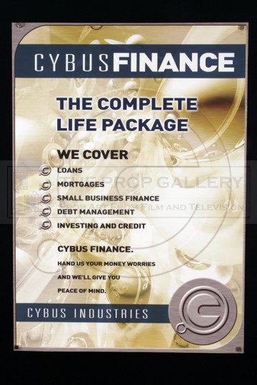 Large Cybus Finance poster - Rise of the Cybermen/The Age of Steel